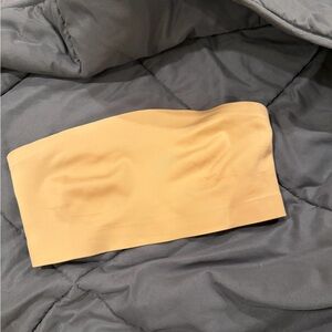 Seamless Strapless Bandeau Top - Tan/Beige